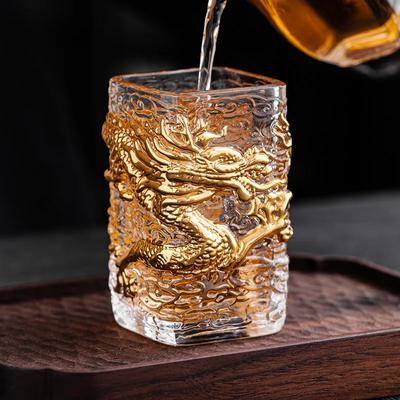 100ml Glasbecher Goldener Xianglong Becher Hitzebeständiges Glas Meisterbecher Einzelbecher Kreative Teetasse High-End Teelampe