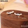Cercei Stud Minimaliști cu Fluture și Perle din Argint S999 – Bijuterii de Modă Unice și Rafinate pentru Femei.