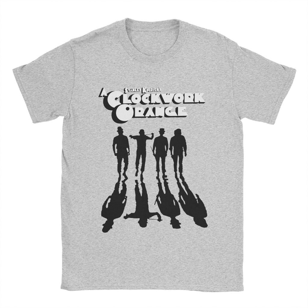 A Clockwork Orange Shadows T-Shirt for Men 100% Cotton T Shirt Walk Mechanics Stanley Kubrick Darkness Tees Plus Size Clothes