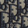 Dior Vollflächiges Logo Klassischer gestickter Monogramm-Kartenhalter Unisex-Kartenhalter Denim-Blau 2ESCH136YSE-H05E