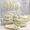 Cream Style 26-Piece Dinnerware Set with Casserole