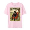 Funny Black Cat Sitting On An Armchair In Nature Oversized T Shirt Men T Shirt Men Tshirts Father's Day