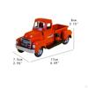 Christmas Farmhouse Truck Farm Metal Car Cute Collectible Tabletop Storage Pickup Model