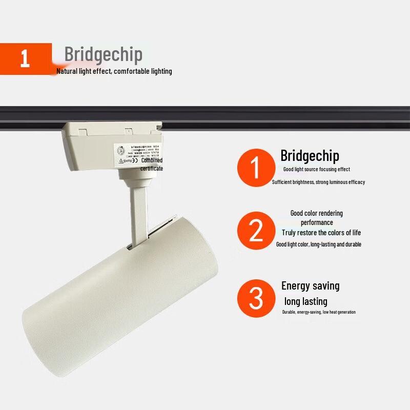 Surface Mount 30W IP67 Cool White LED Track Spotlight