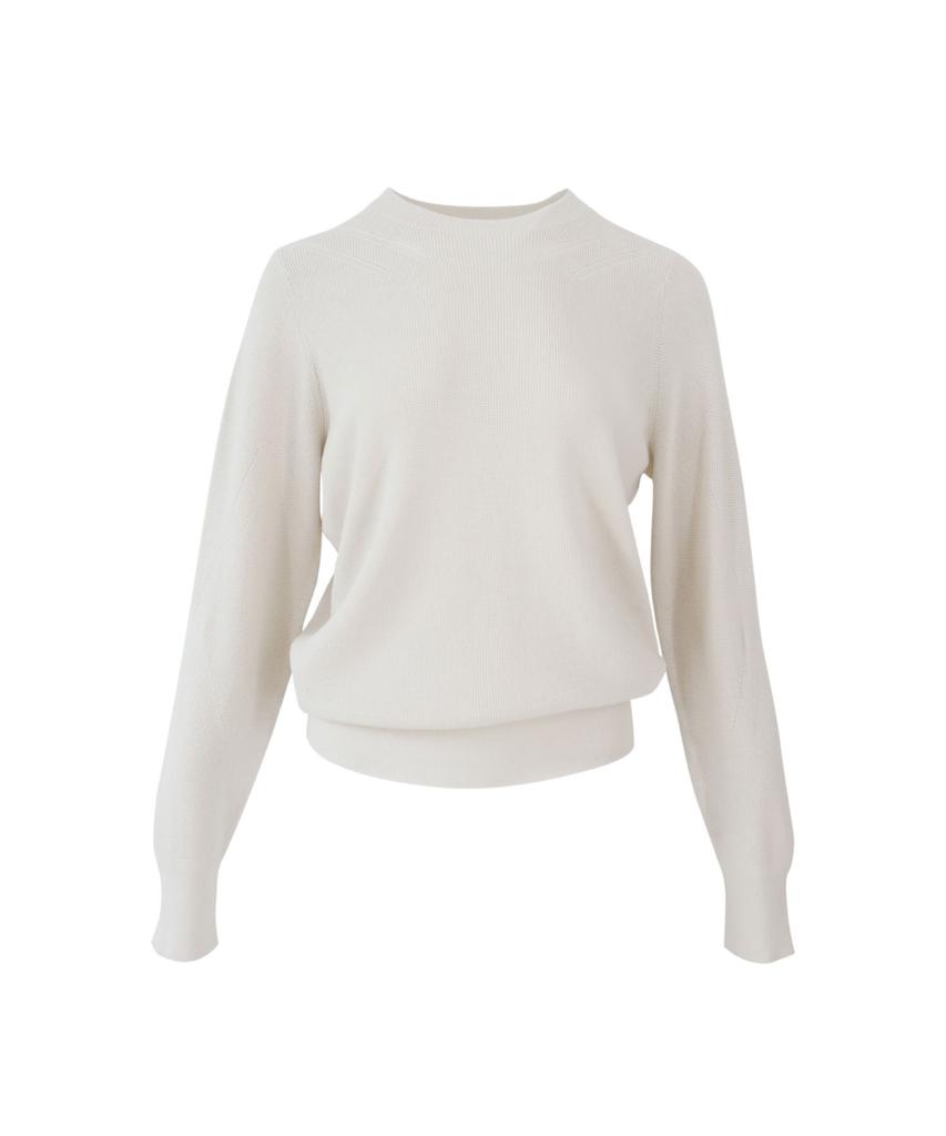 Baseukala Round Neck Long Sleeve Waffle Knitwear (4Colors)