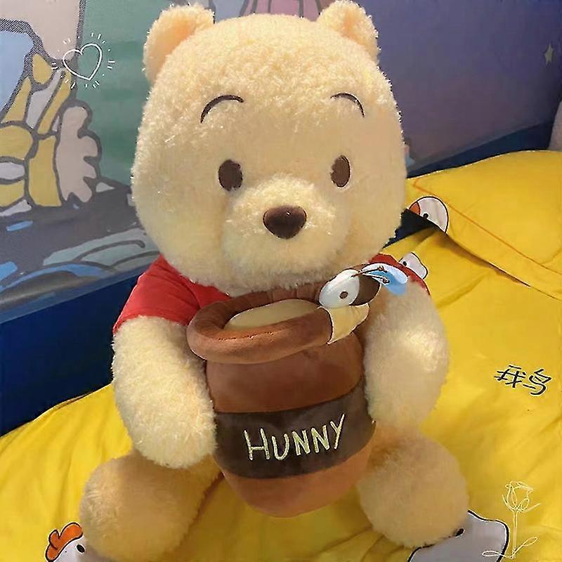 Miś Puchatek Kubuś Trzymający Słoik z Miodem Pluszowe Zabawki Kawaii Pluszowe Lalki Kubuś Puchatek Prezenty Dla Dzieci Dzieci
