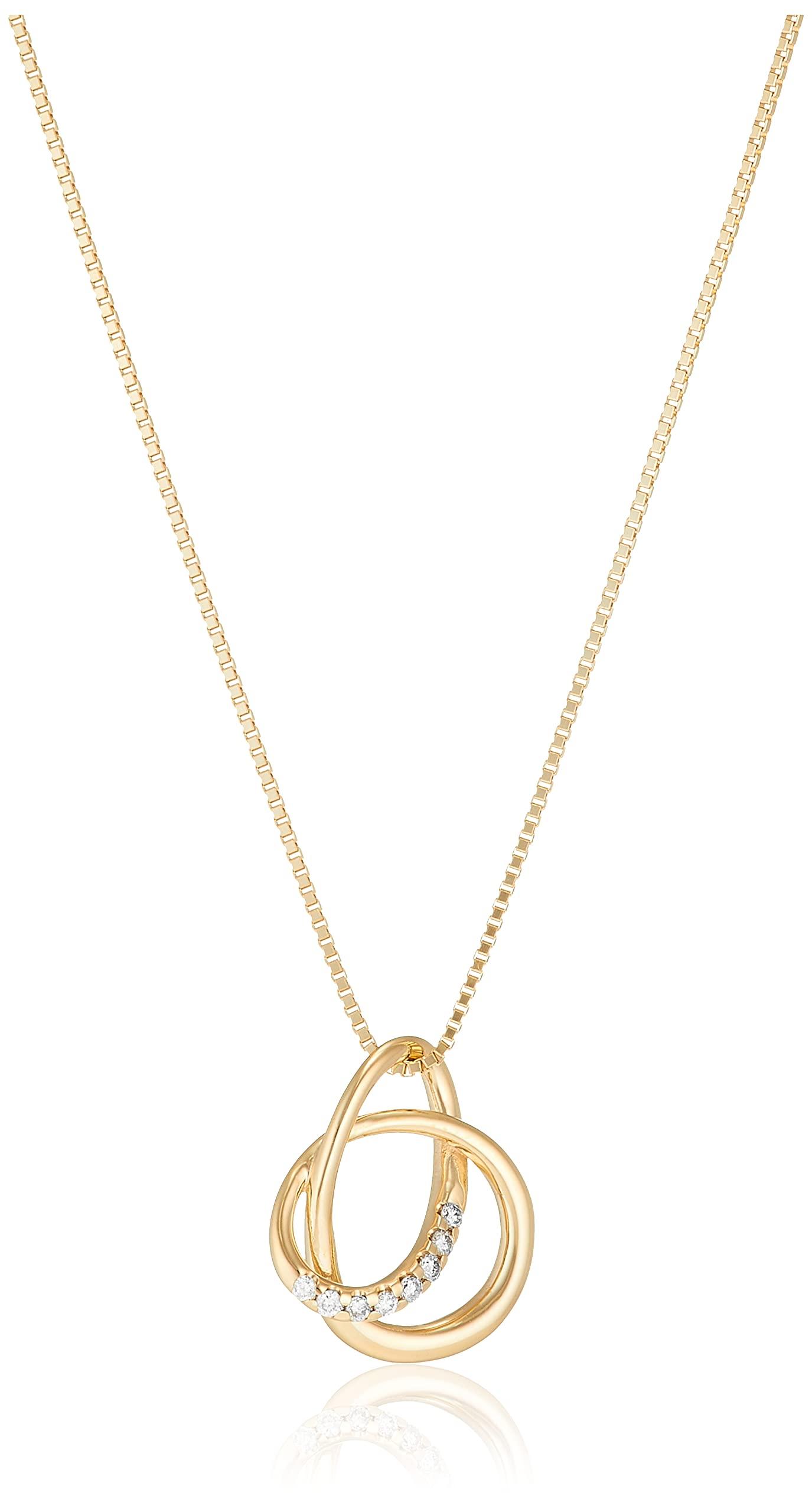 

Діамантове намисто з жовтого золота 10 карат 112136123002 [Yondo Sea] Жіноче