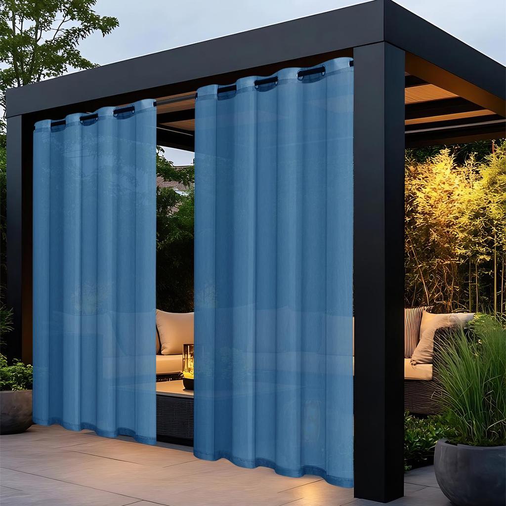 Solid Color Terylene Waterproof UV-Resistant Curtain