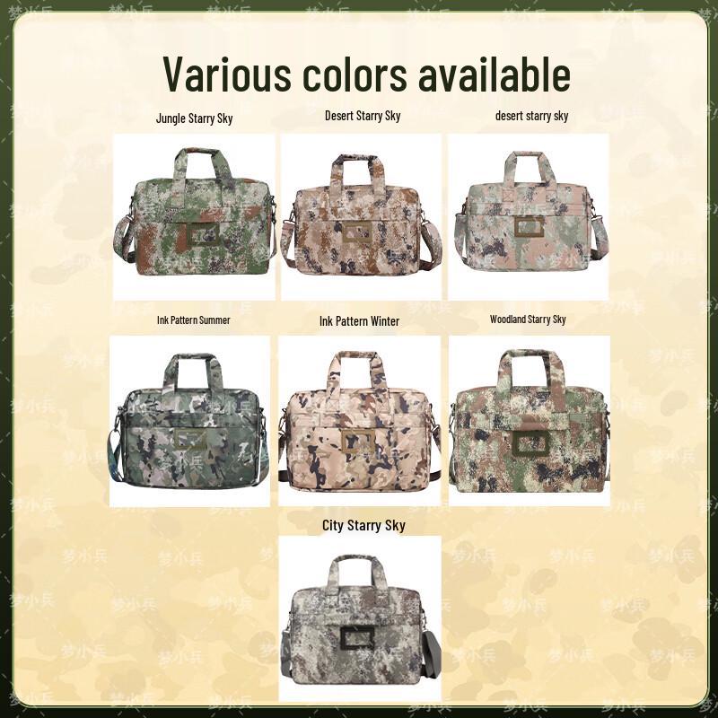 Meng Xiaobing Thickened Camouflage Laptop Briefcase