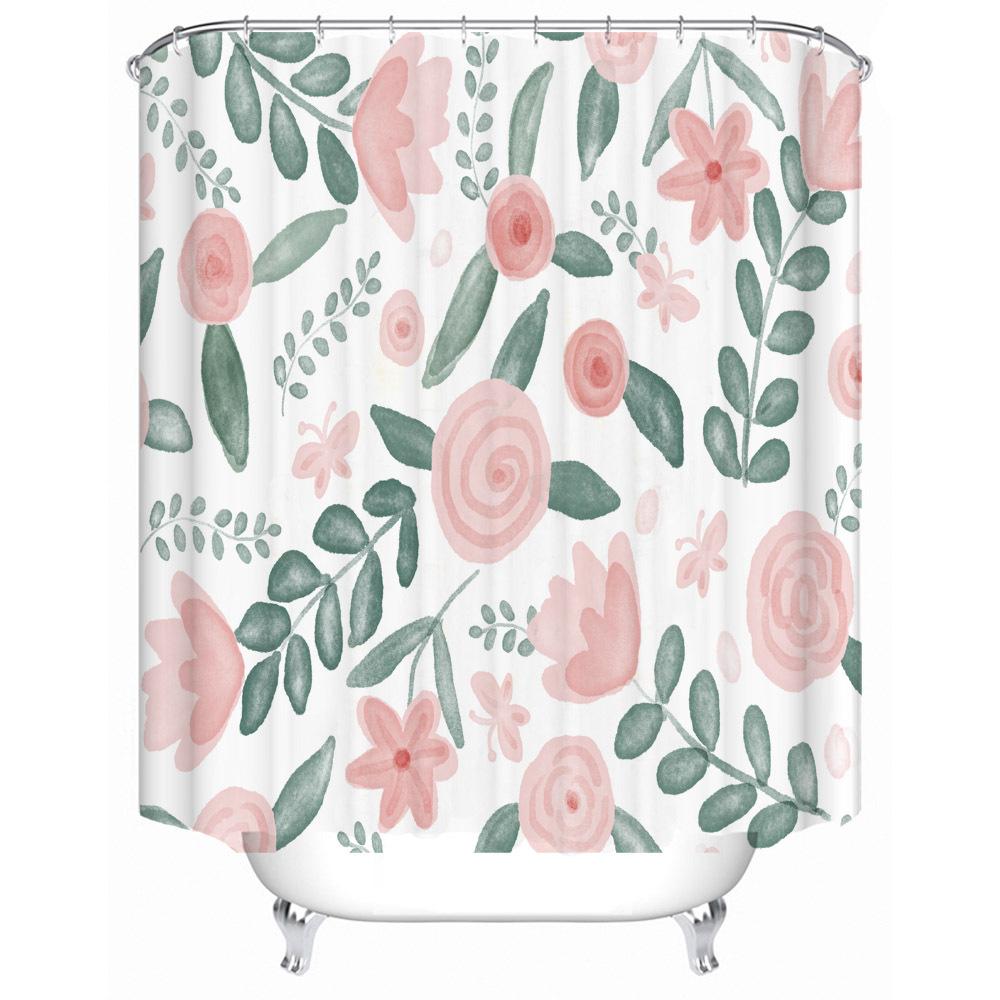 JINRUN Baie îngroșată, perdea impermeabilă, rezistentă la mucegai, perdea de duș, partiție de duș, perdea de duș, perdea de baie fără perforații