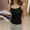 Chaleco Cálido para Mujer Sexy Ropa de Invierno Top sin Mangas Delgado Color Sólido Tirantes para Niñas