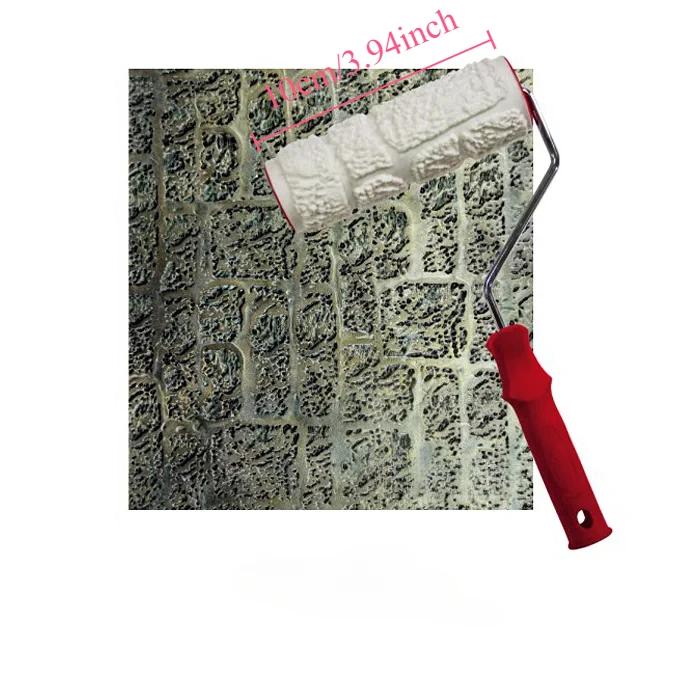 3D Textured Paint Roller for Wall Decoration Rubber Stamp Embossed Painting Tool Polyurethane Roller