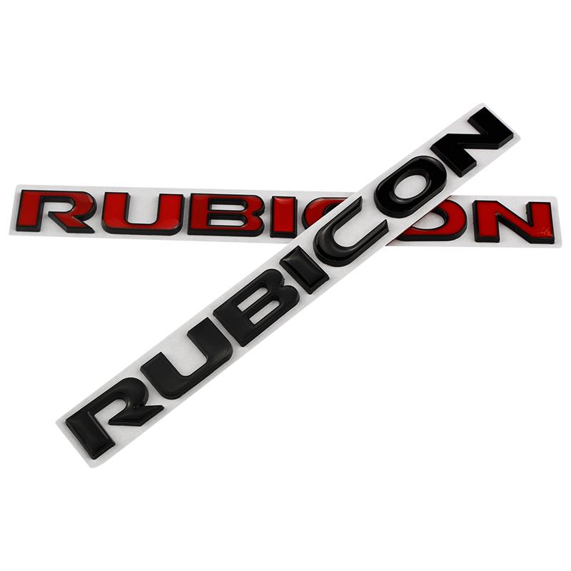 Car Metal Body Logo Decals Badge Emblems Sticker For Jeep Wrangler Rubicon Unlimited 4x4 JK JL JT 2021 2022 2023 2024 Parts ALW1