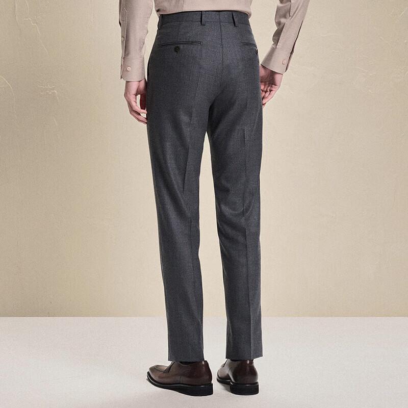 Baoxiniao Men's Formal Straight-Leg Wool Trousers