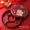 Wuhe Festive Round 5-Compartment Candy and Nut Plate