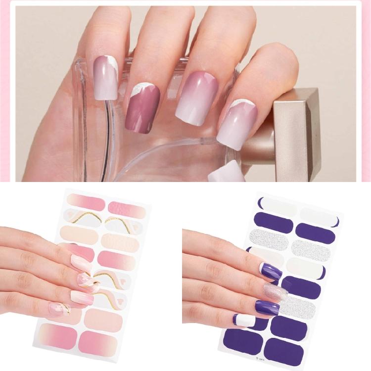 Selbstklebende Maniküre Dekoration Nagelstreifen Mode Nagelaufkleber für Frauen