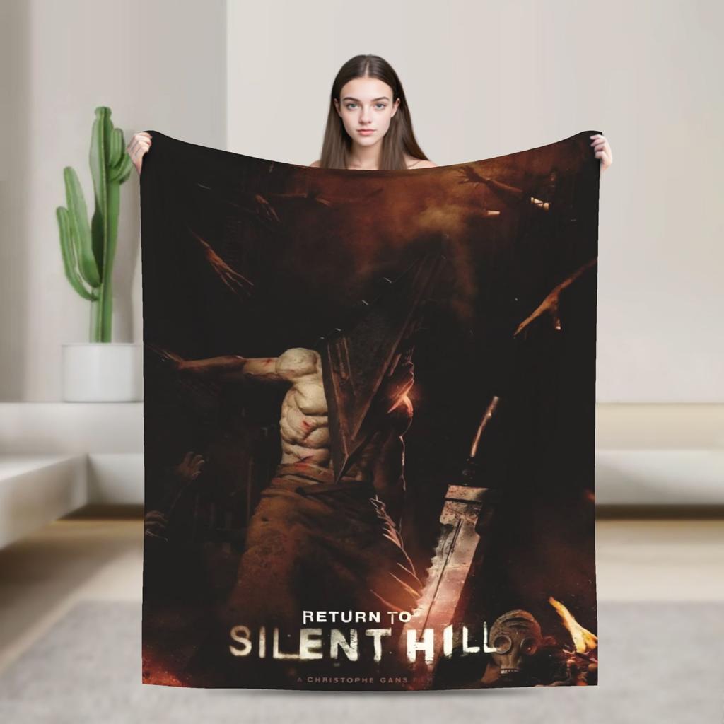 Return to Silent Hill Movie 2026 Throw Blanket for Couch  Soft Cozy Plush Blanket Multiple Sizes Bedspreads for All Seasons