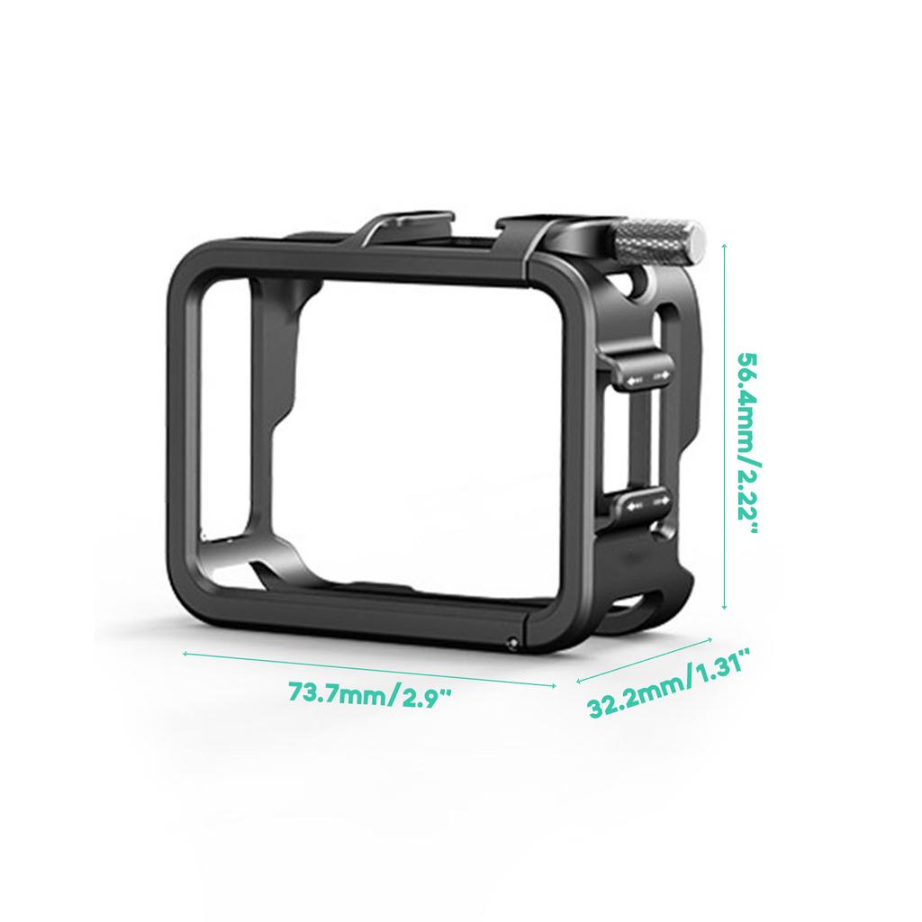 Protective Frame Metal Cage for Insta360 GO3 Camera Border Holder Tripod Adapter Mount Expansion Bracket Case