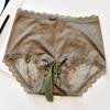 Men Sexy Panties High Waist Satin Underwear Crossdressing Sissy Underpants Lace Large Size Hip Lift Briefs Breathable Lingerie