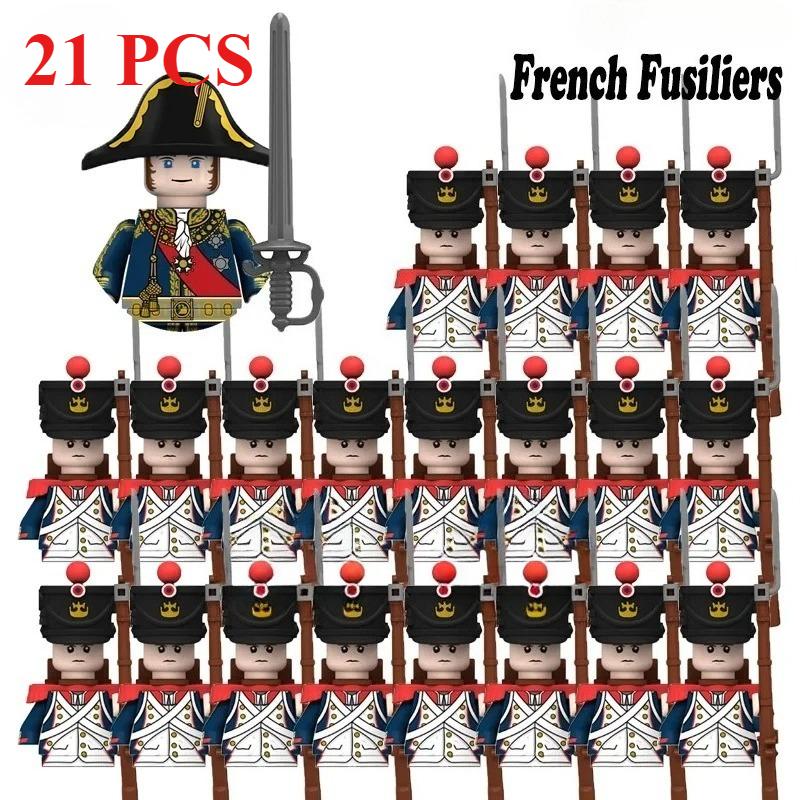 Napoleona Fusilier Lancer Karavīru Mini Rīcības