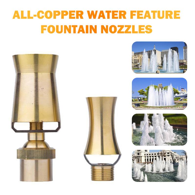 Brass Sprayer Cedar Tower Ice Fountain Nozzle Universal for Swimming Pool Water Feature Garden Ornament