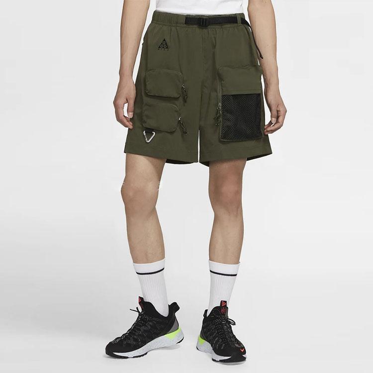 Nike ACG Series Multi-Pocket Cargo Sports Shorts Men Bottoms Army-Green CK7856-326