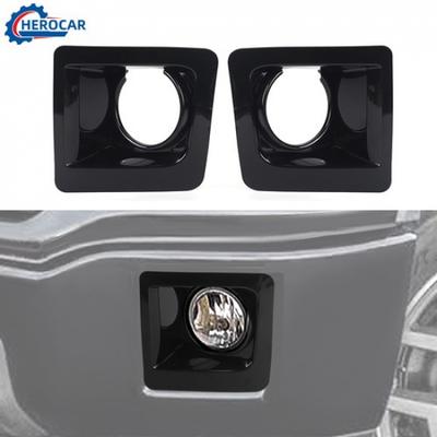 2Pc Front Fog Light Lamp Trim Cover Bezels Decor Garnish For GMC SIERRA 2014-15