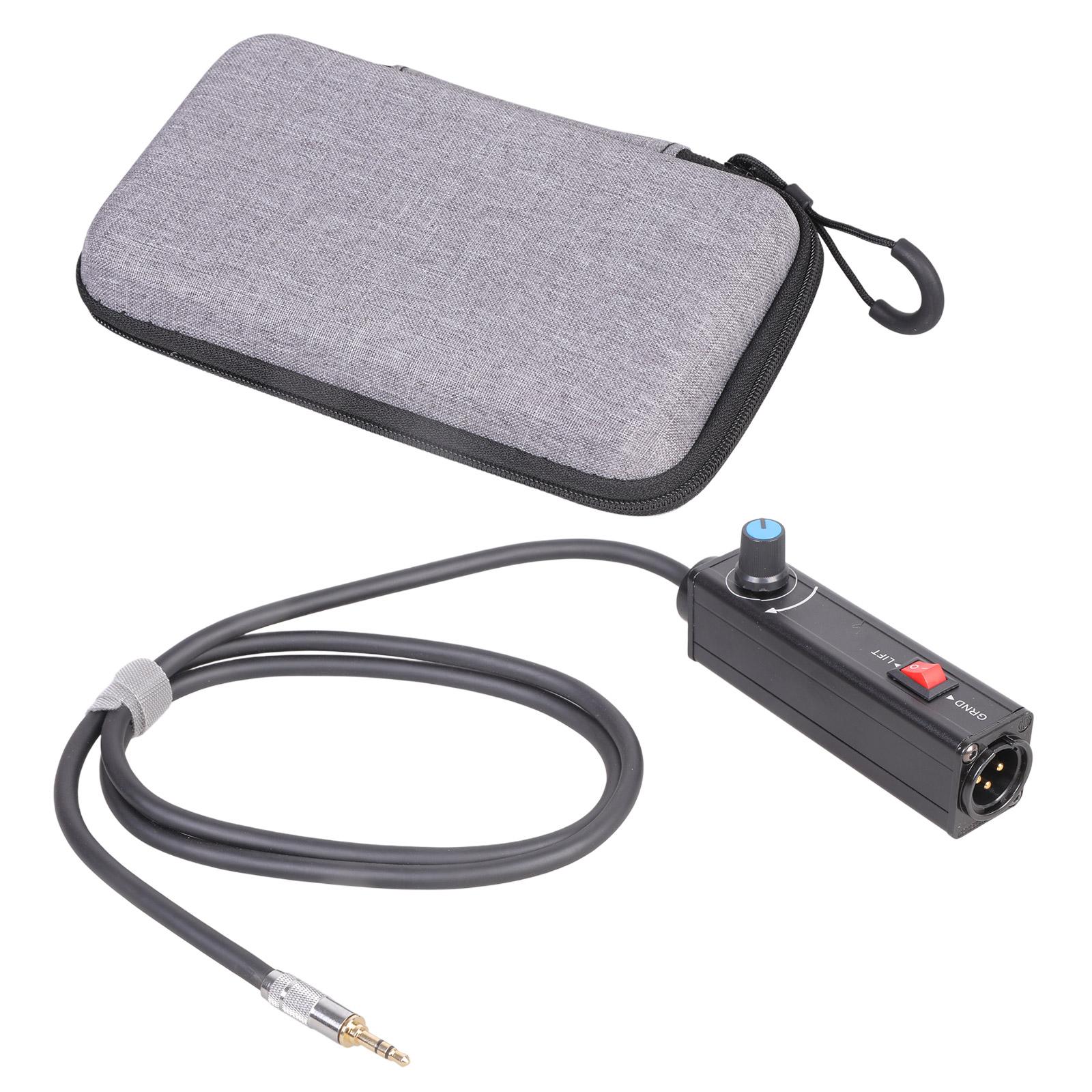 

Speaker Line 3.5mm Audio Converter Ground Loop Isolator Noise Filter with XLR Output Improve Sound Experiences