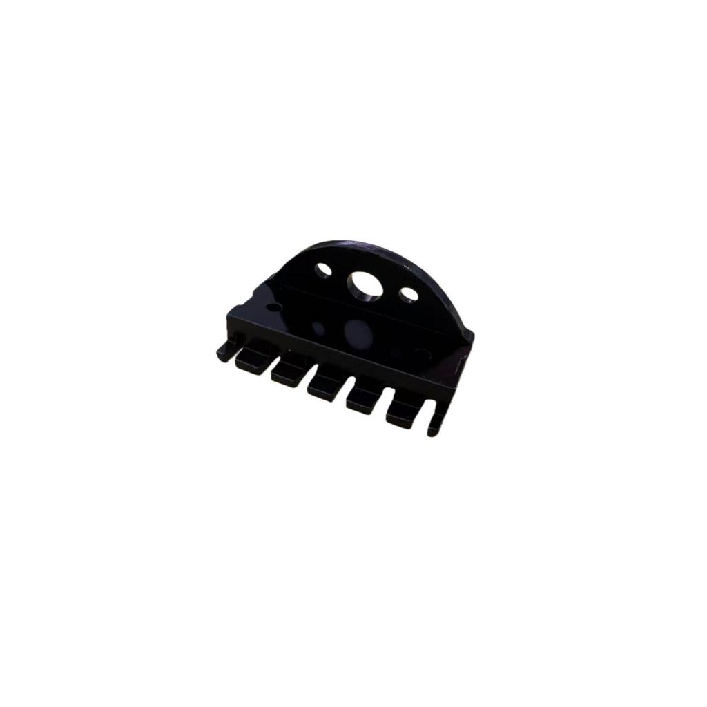 Black Six-String Headless Guitar Bridge Accessory