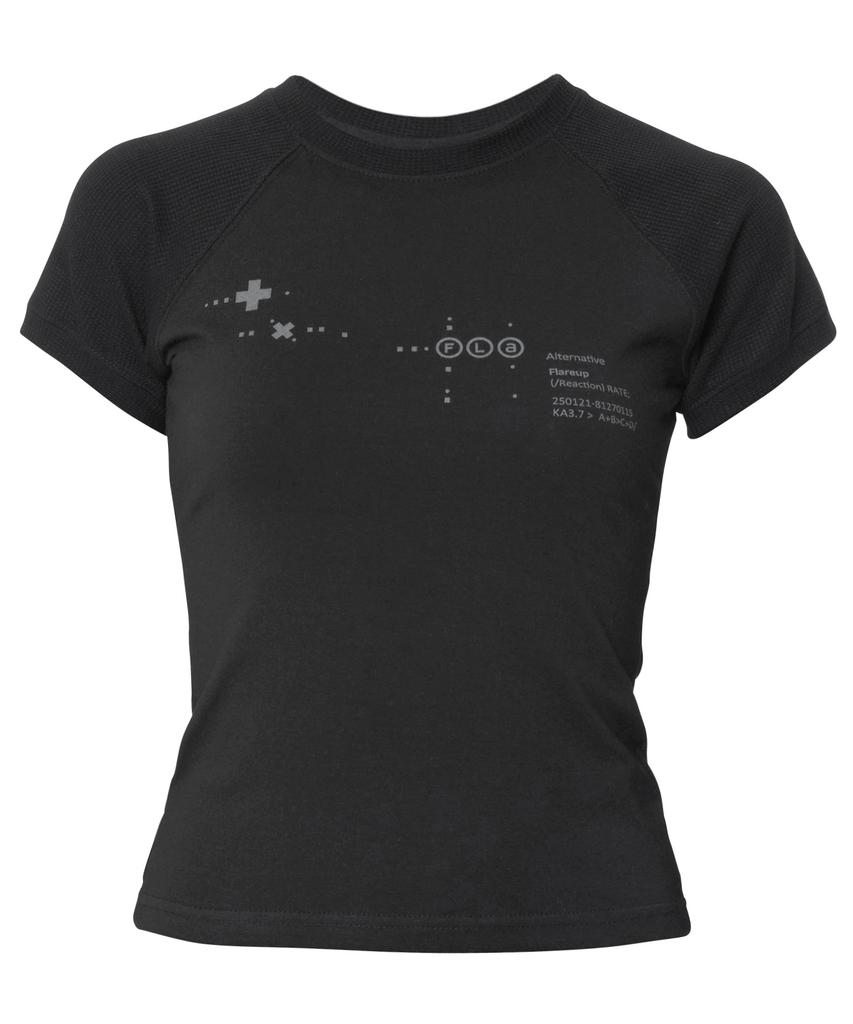 Peulleeoeob Muta Waffle Raglan T-Shirt (Fl-154_Black)