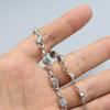 Elegant Women's Rhinestone Chain: Metal Flower Waist Belt & Shoulder Strap for Skirts, Backpack, DIY Accessories