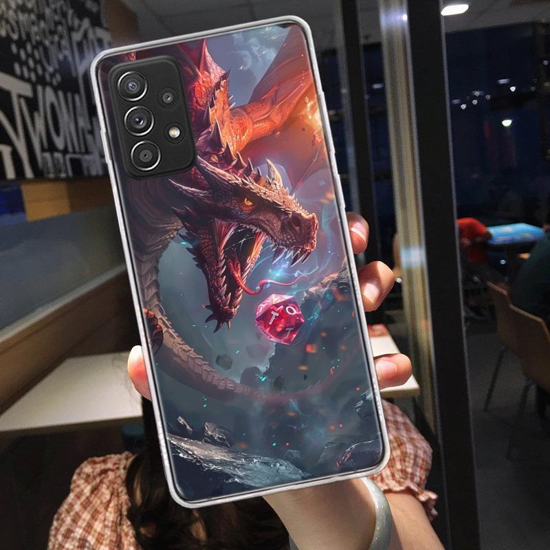 Game D-Dungeons D-Dragons D-DND Phone Case for Samsung A54 A57 A37 A17 A14 A15 A12 A24 A34 A55 A35 A25 A52S A07 A05S A04S A22 A3