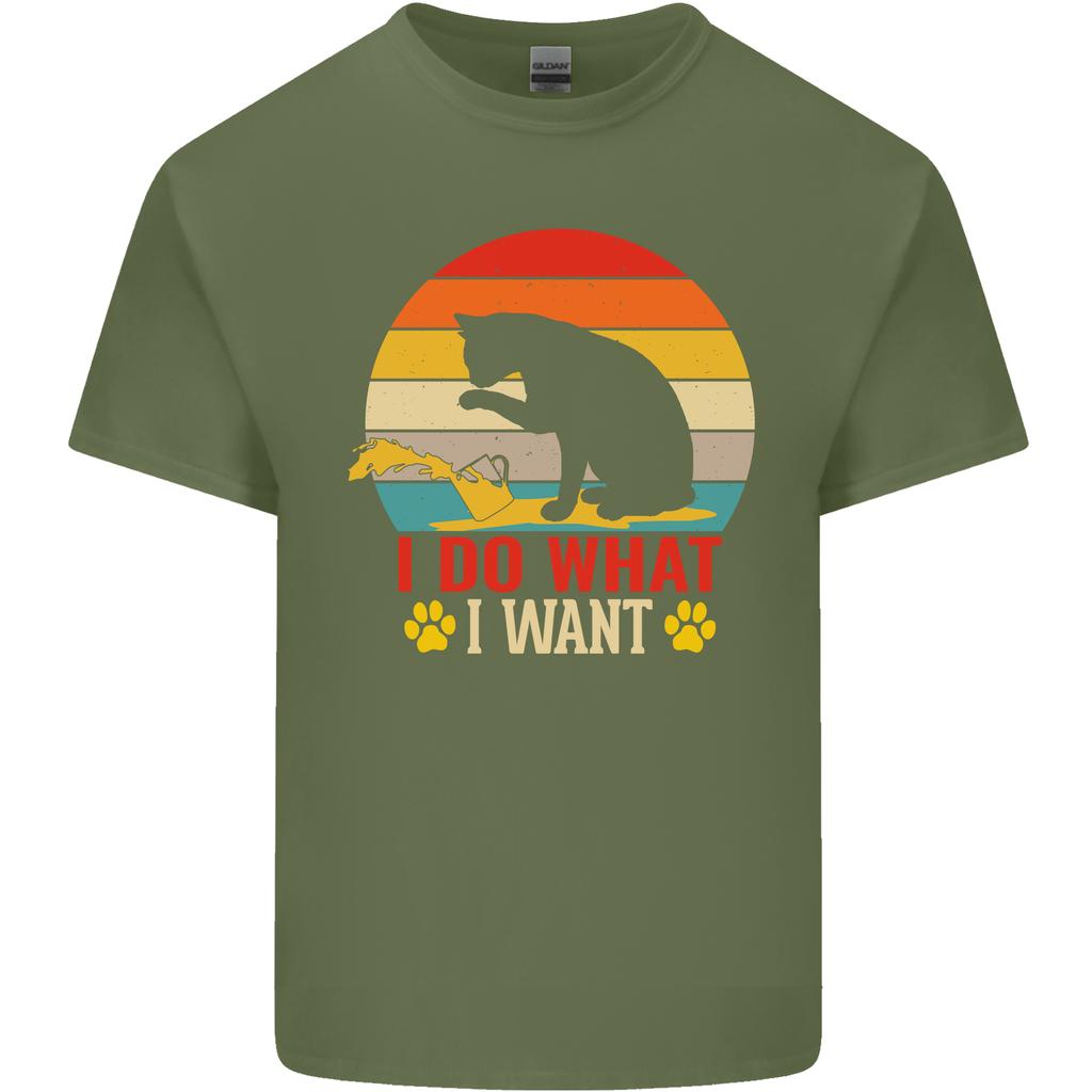 Cat I Do What I Want Funny Kitten Lover Unisexs Light Cotton TShirt