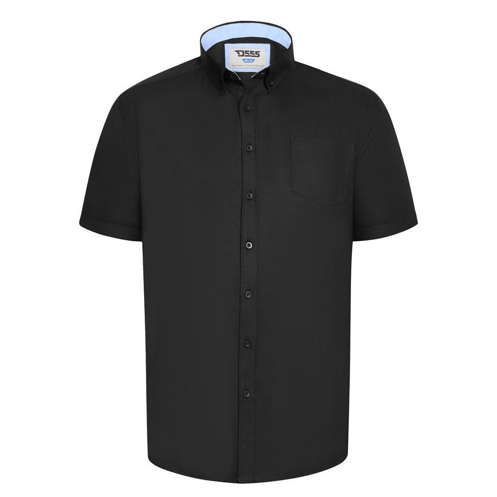 Duke Mens D555 James Oxford Kingsize Short-Sleeved Shirt