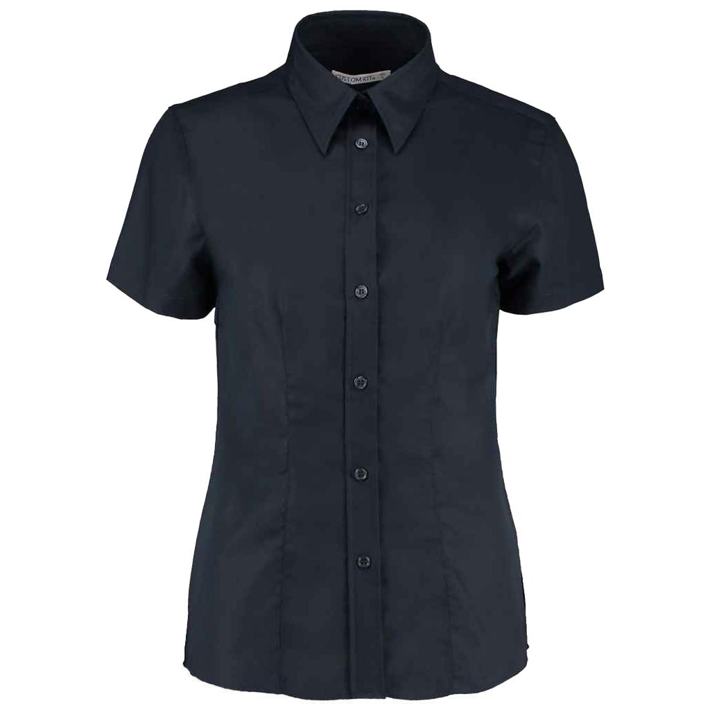 Kustom Kit Womens/Ladies Oxford Tailored Short-Sleeved Shirt