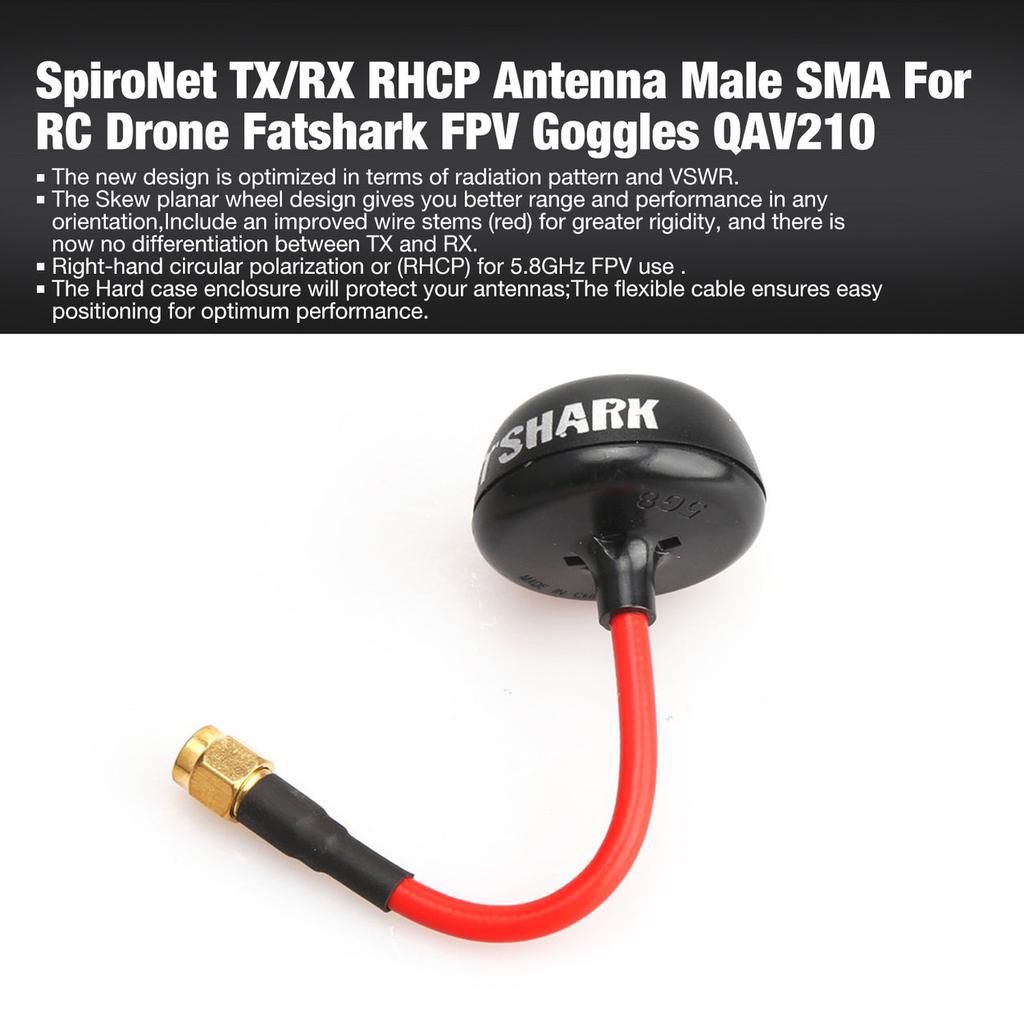 5.8GHz Circular Polarized Mushroom Antenna For FatShark FPV Aerial Inner Pin New