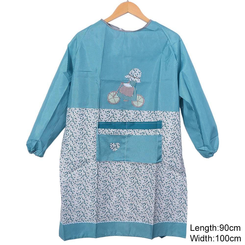 Oil-Proof Kitchen Apron Waterproof Cooking  Cover Clothing Long Sleeves Cooking Apron  Restaurant