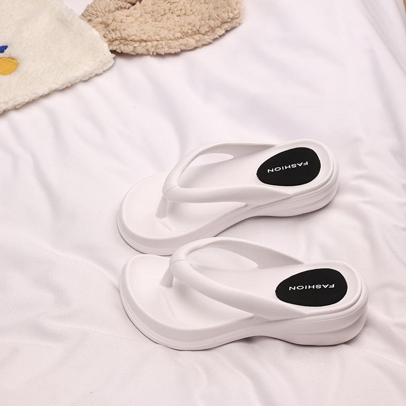 Thick Sole Wedges Flip Flops For Women Summer Clip Platform Sandals Woman Non-Slip Beach Slippers Girls Outdoor Slides Shoes