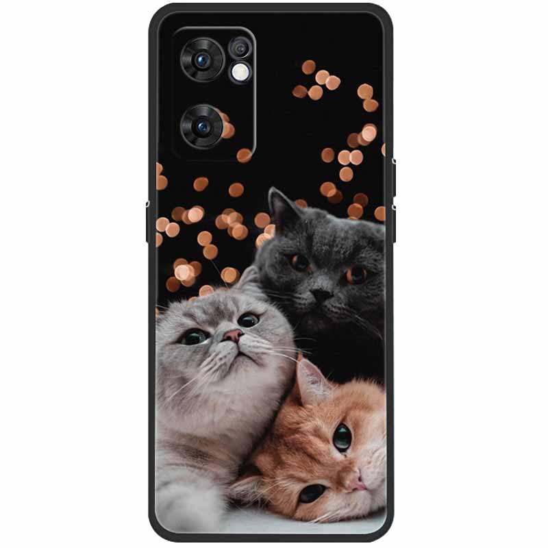 For Oppo Find X5 Lite Case Silicone Soft Protective Black TPU Phone Funda for Oppo Find X5Lite 5G 2022 Case CPH2371 Fashion Bag