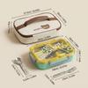 Microwavable 304 Stainless Steel Bento Box 2/3 Compartment Lunch Box Leakproof Food Storage Container With Lid For Kids School