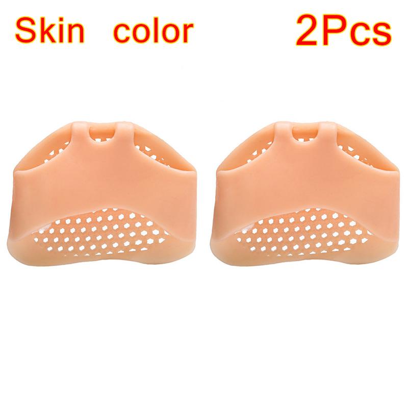 1pair Silicone Foot Care Forefoot Pads Pain Prevention Insole Women High Heel Shoes Foot Blister Toes Insert Pain Relief Cushion