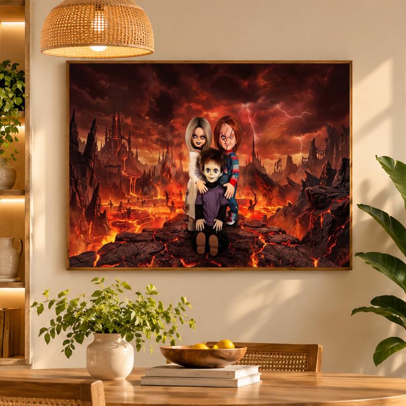 5D Diamond Painting Child's Play Chucky Tiffany DIY Full Drill Diamond Art Kit Home Decoration