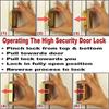 Defender Security U 10827 Door Reinforcement Lock, Satin Nickel, 7.62 Cm - DD