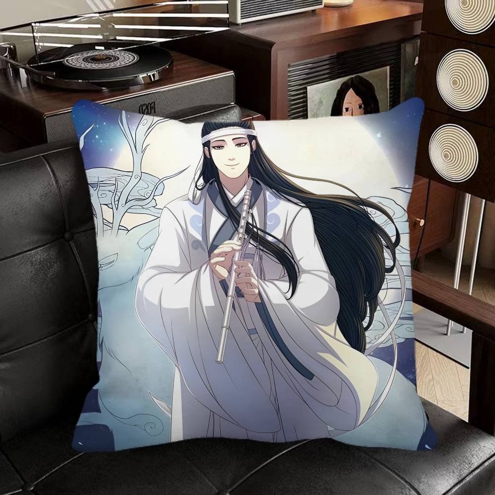 Lan XiChen Mo Dao Zu Shi Anime Pillow Case Square Pillow Bedroom Sofa Leisure Comfort Cushion Car Home Decoration