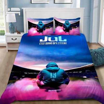 Nieuwe Dekbedovertrek Rapper JuL C'est Pas Kussensloop Beddengoed Des Lol Set Volwassen JongenMeisje Slaapkamer Decoratie Enkel Dubbel Grote Maat