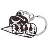 1PCS PVC Cute Keychain New Arrival Cowboy Boots  Custom Key Chain Anime Accessories Handbag Pendant Kids Toys Keyholder