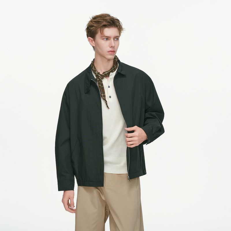 

Dream Made American-Style Stand-Up Collar Windproof Coach Jacket Men s Autumn Trendy Brand Flight Cool Jacket Black 2XL