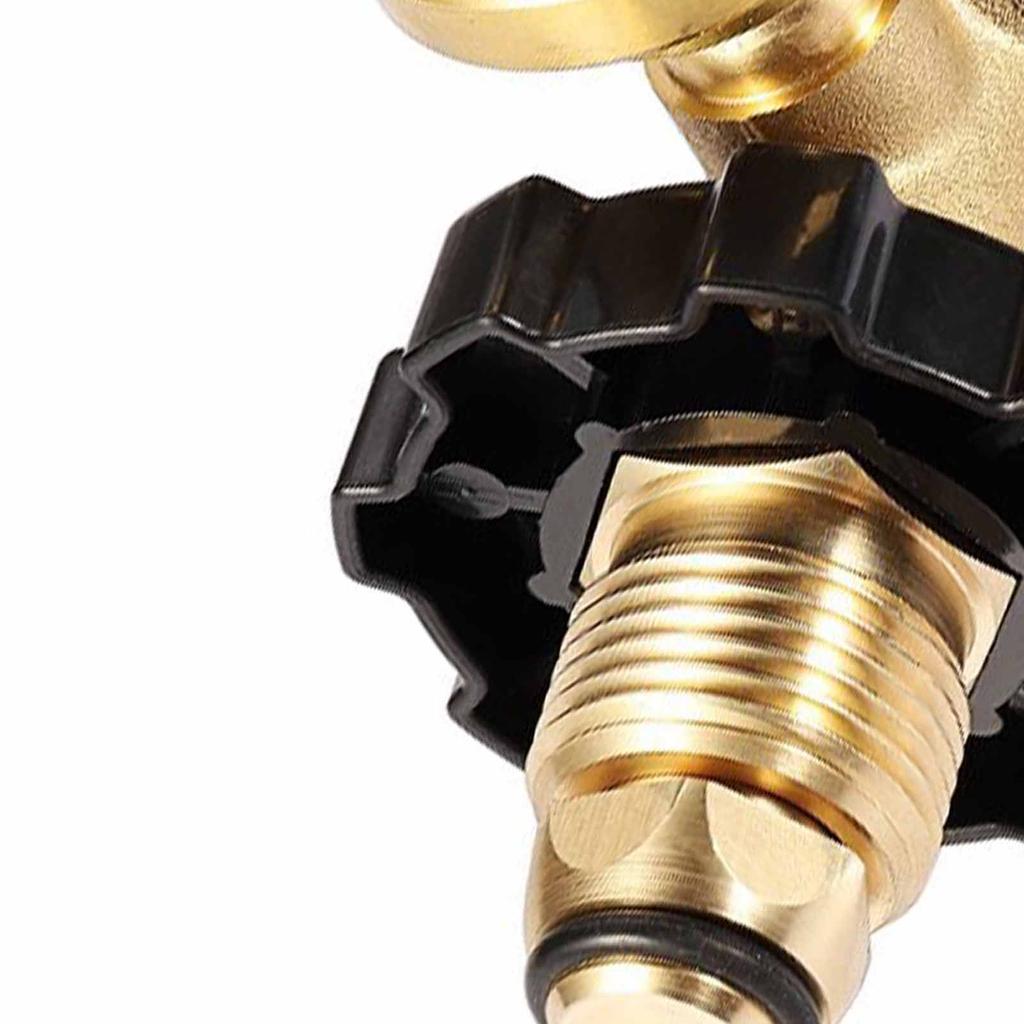 Propane Tank Gauge Adapter Level Indicator Universal Brass Fittings Convert POL To QCC1 Type 1