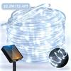 Solar Powered LED Tube String Lights, Waterproof Outdoor Decorative Lighting for Garden, Yard, Tree, Fence, Patio, Holiday Party