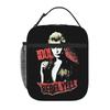 1 Piece Portable Lunch Container Punk  Zipper Closure Durable Pocket Billy Idol For Lunch Box Bag